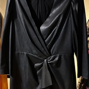 Rebecca Taylor Black Leather Dress